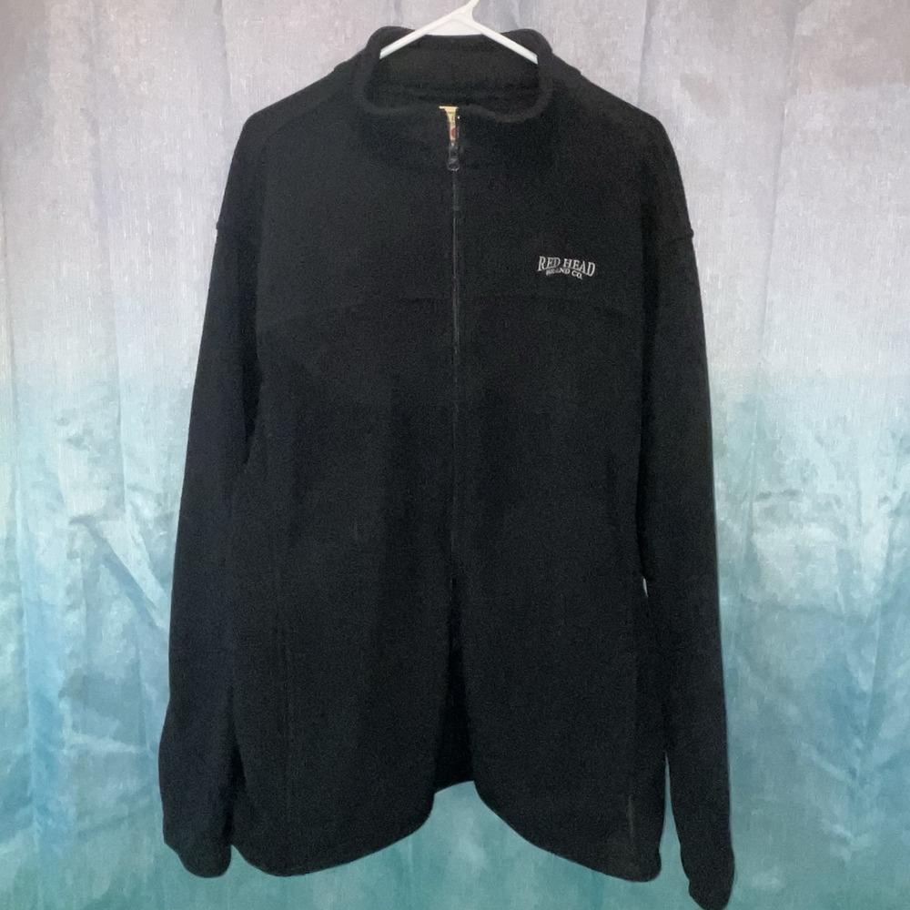 Redhead Brand Co Men's XL‎ Black Fleece Jacket Zip Front